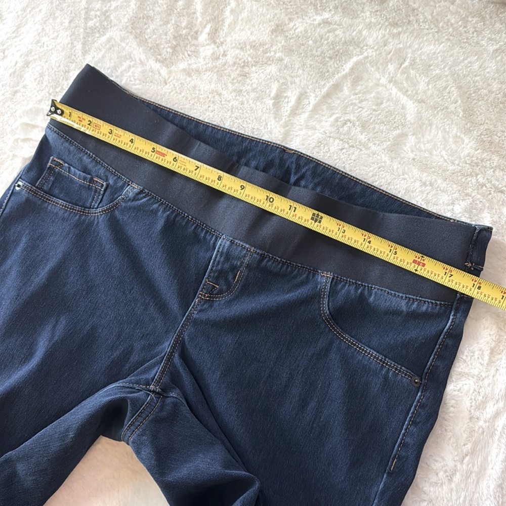 Old Navy Maternity Rockstar Super Skinny Front Low Panel Blue Jeans- size 12 - Picture 6 of 12